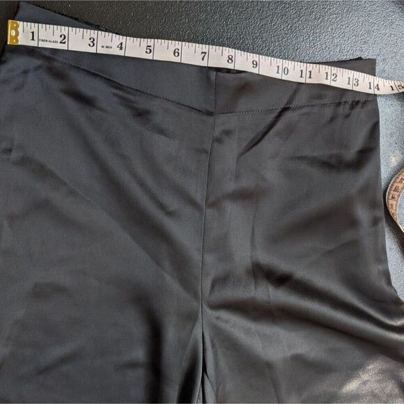 Rachel Zoe Pants Black Wide Leg Crop Elastic Back High Rise Size Small - Picture 3 of 9